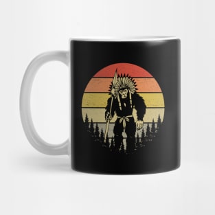 Bigfoot Native American Headdress Mug